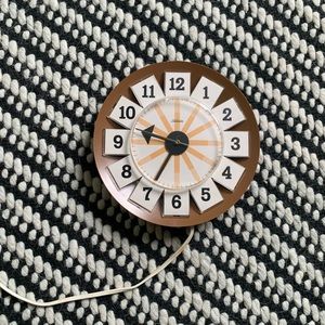 Vintage MCM wall clock